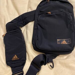 Adidas Women’s Navy and Copper Crossbody Backpack